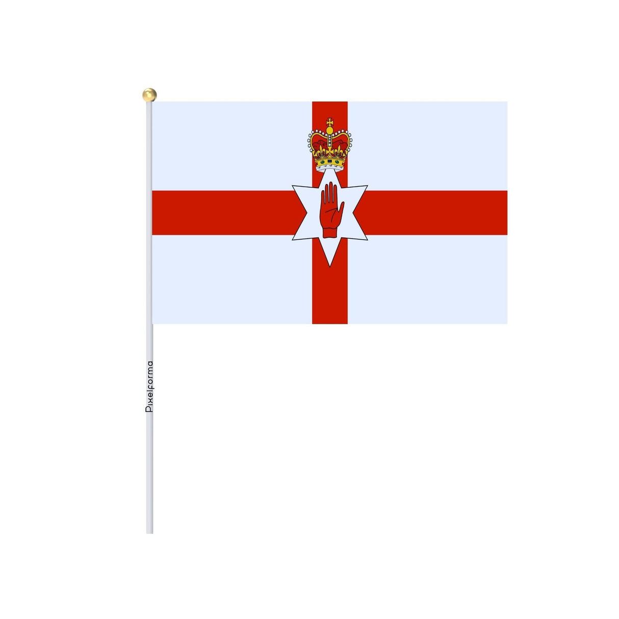 Lots Mini Drapeau de l'Irlande du Nord en plusieurs tailles - Pixelforma 