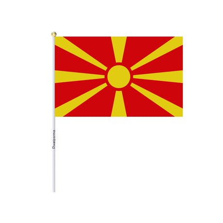 Lots Mini Drapeau de la Macédoine du Nord en plusieurs tailles - Pixelforma 