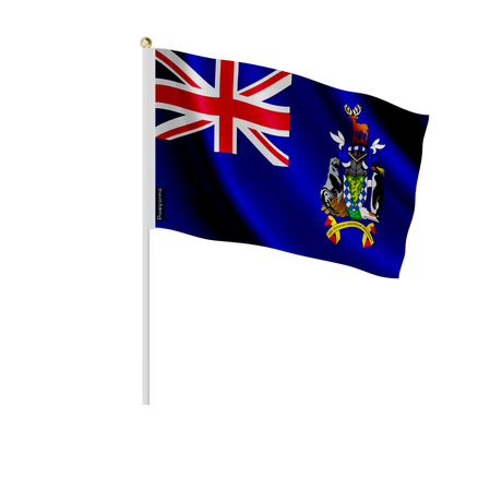 Lots mini drapeau géorgie du sud-et-les îles sandwich du sud en plusieurs tailles - pixelforma