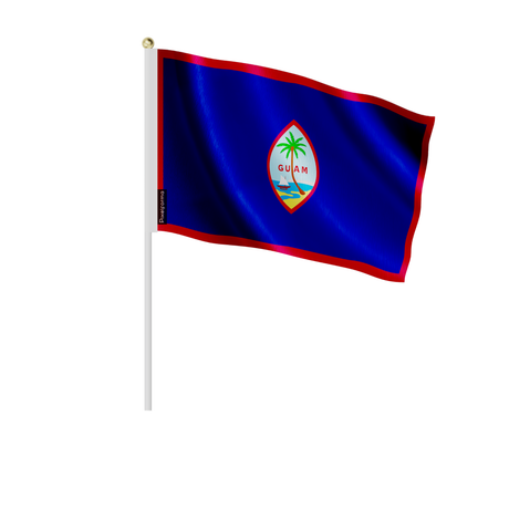 Lots mini drapeau guam en plusieurs tailles - pixelforma