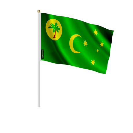 Lots mini drapeau îles cocos en plusieurs tailles - pixelforma