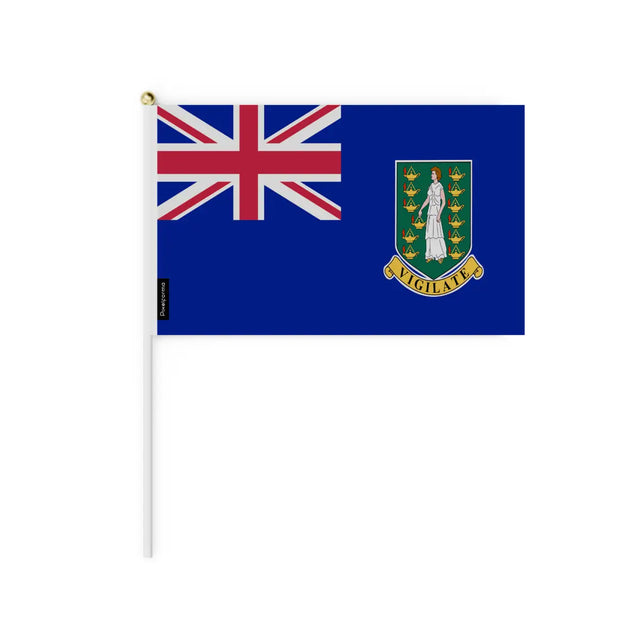 Lots Mini Drapeau îles Vierges britanniques en Plusieurs Tailles - Pixelforma 