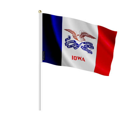 Lots mini drapeau iowa en plusieurs tailles - pixelforma
