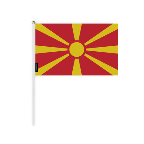Lots mini drapeau macédoine du nord en plusieurs tailles - pixelforma