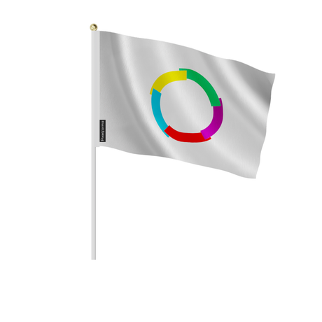 Lots mini drapeau organisation internationale de la francophonie en plusieurs tailles - pixelforma