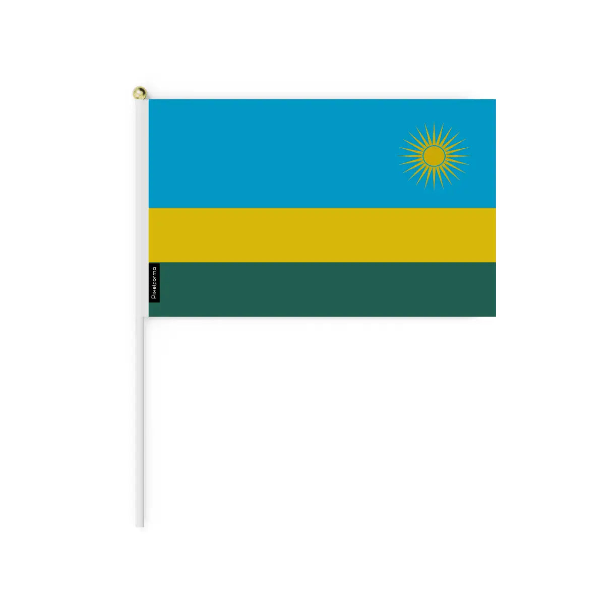 Lots Mini Drapeau Rwanda en Plusieurs Tailles - Pixelforma 