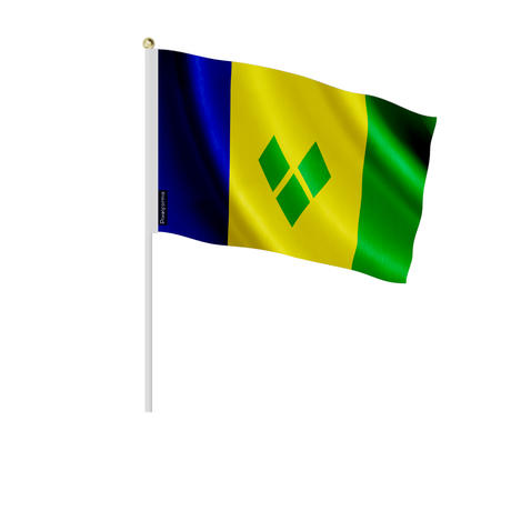 Lots mini drapeau saint-vincent-et-les-grenadines en plusieurs tailles - pixelforma