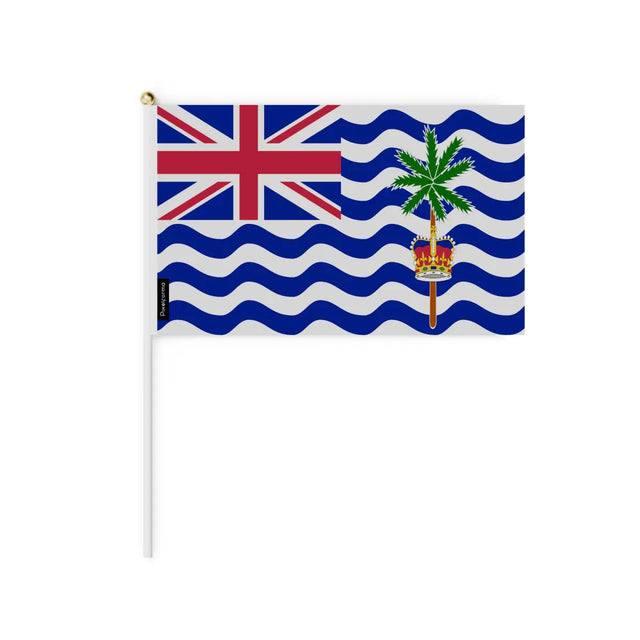 Lots Mini Drapeau Territoire britannique de l'océan Indien en Plusieurs Tailles - Pixelforma 