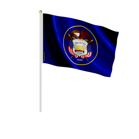 Lots mini drapeau utah en plusieurs tailles - pixelforma