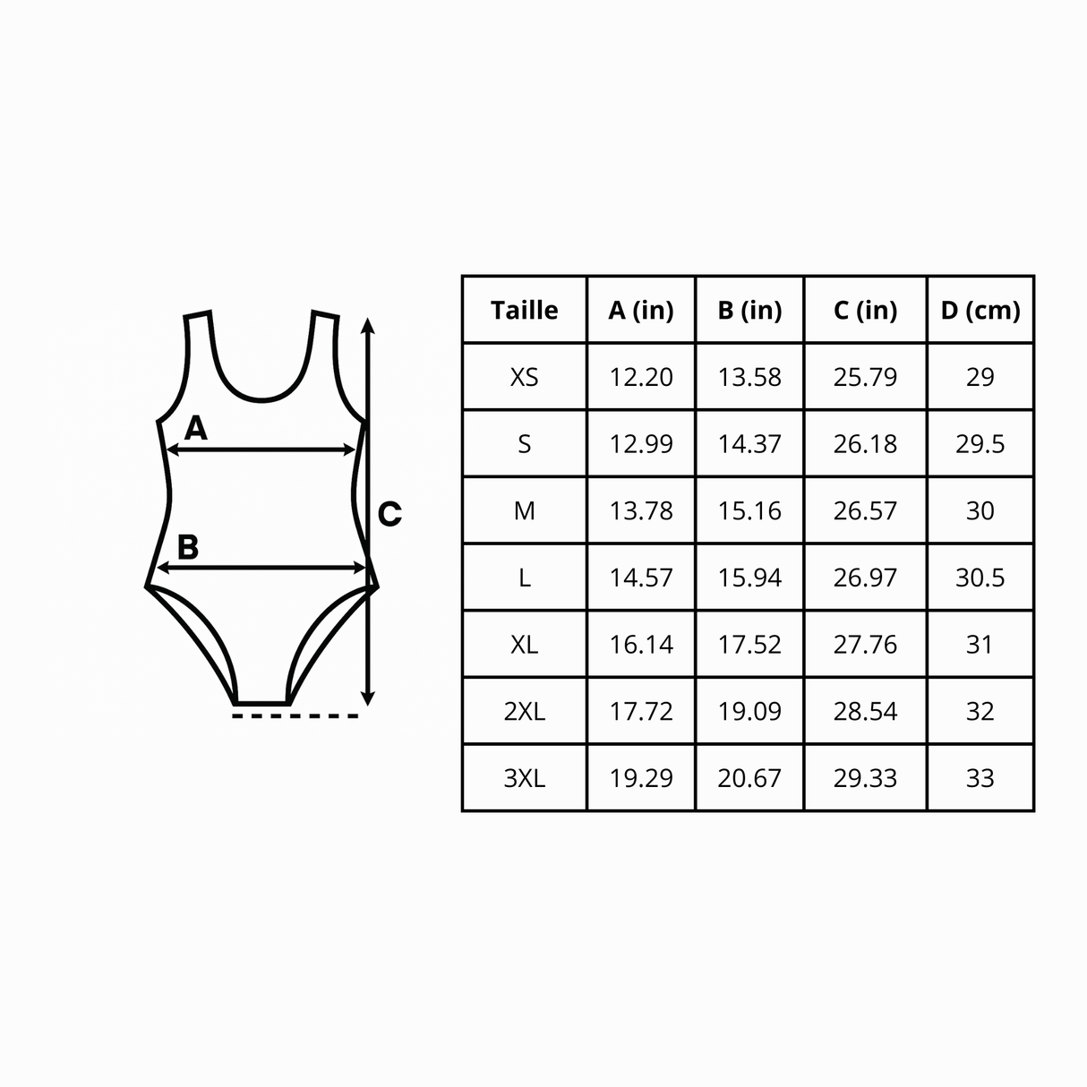 Maillot de bain 1 pièce drapeau corée du sud - pixelforma