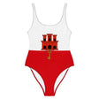 Maillot de bain 1 pièce drapeau gibraltar - pixelforma