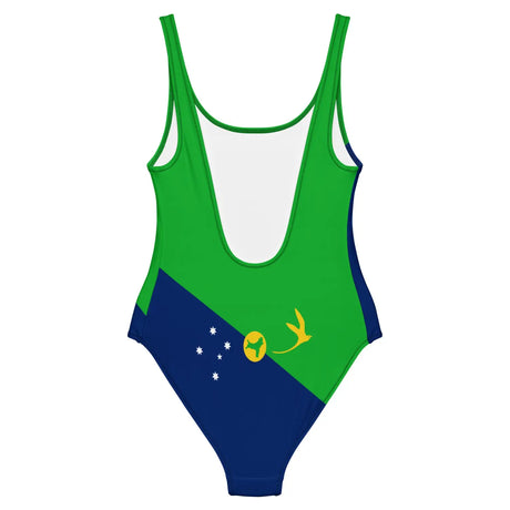 Maillot de bain 1 pièce drapeau île christmas - pixelforma