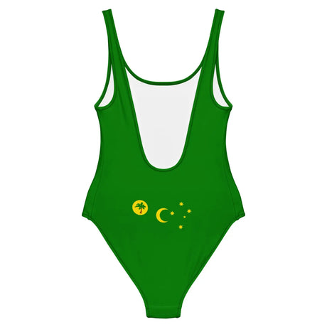 Maillot de bain 1 pièce drapeau îles cocos - pixelforma