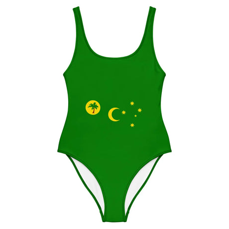 Maillot de bain 1 pièce drapeau îles cocos - pixelforma