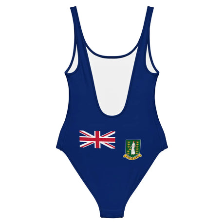 Maillot de bain 1 pièce drapeau îles vierges britanniques - pixelforma