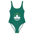 Maillot de bain 1 pièce drapeau macao - pixelforma