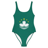 Maillot de bain 1 pièce drapeau macao - pixelforma