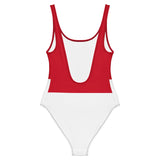 Maillot de bain 1 pièce drapeau monaco - pixelforma