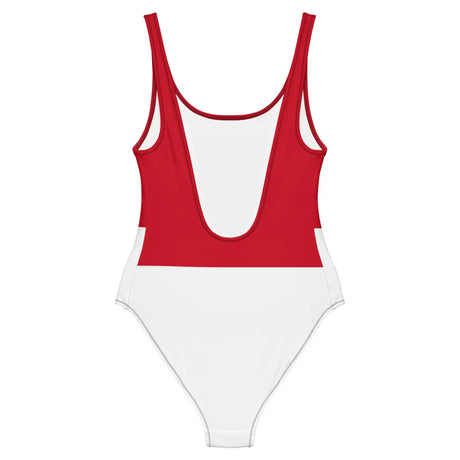 Maillot de bain 1 pièce drapeau monaco - pixelforma
