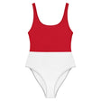 Maillot de bain 1 pièce drapeau monaco - pixelforma