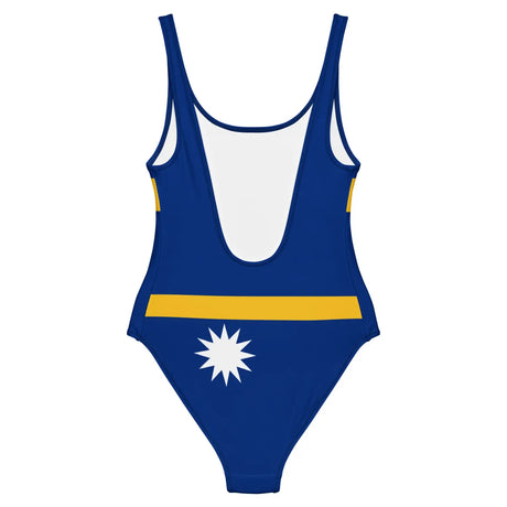 Maillot de bain 1 pièce drapeau nauru - pixelforma