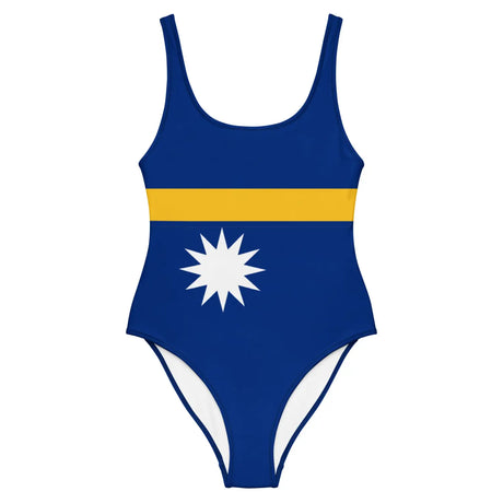 Maillot de bain 1 pièce drapeau nauru - pixelforma