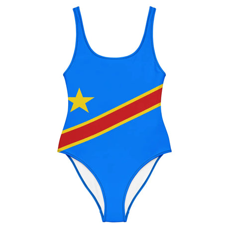 Maillot de bain 1 pièce drapeau république démocratique du congo - pixelforma