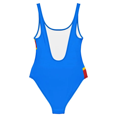 Maillot de bain 1 pièce drapeau république démocratique du congo - pixelforma