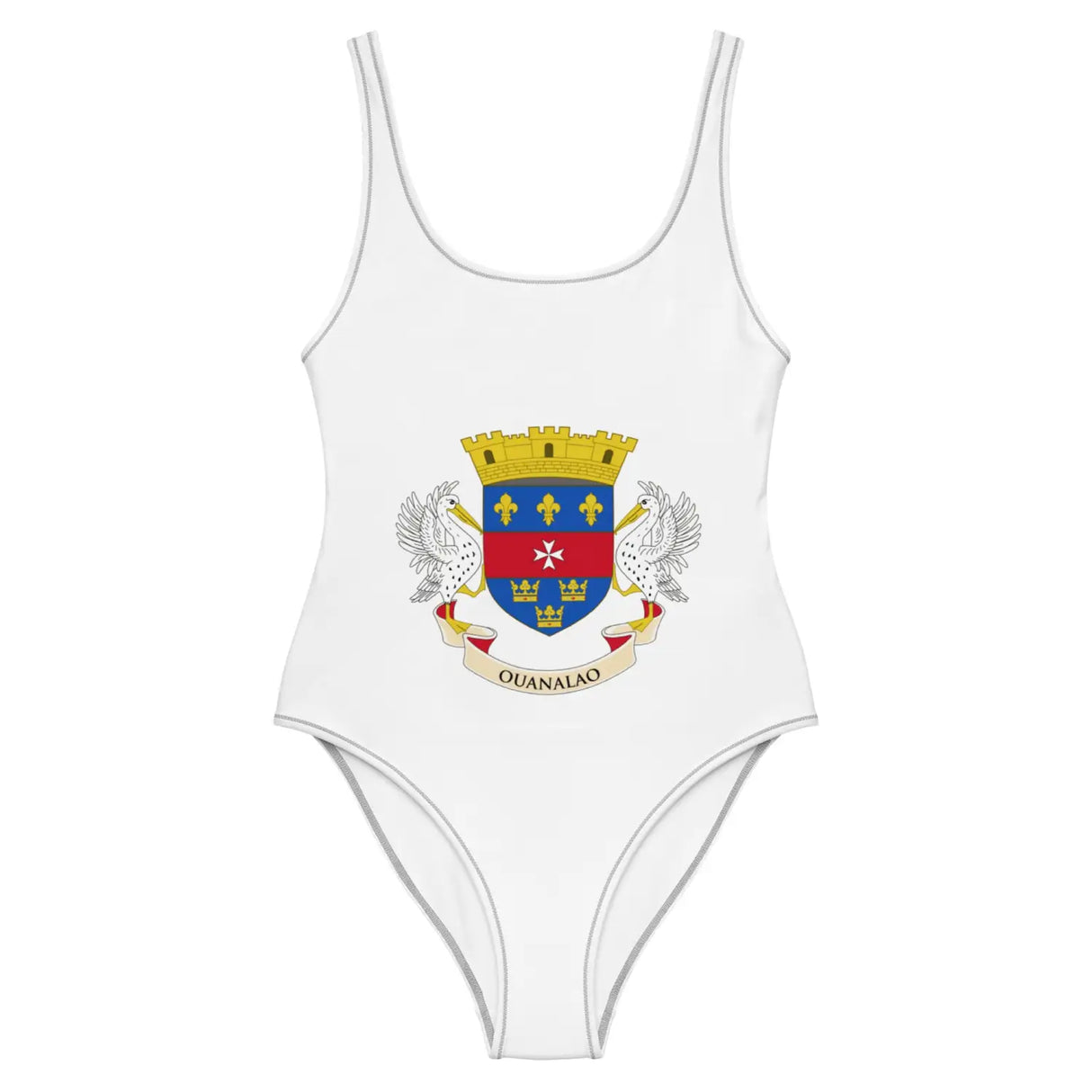 Maillot de bain 1 pièce drapeau saint-barthélemy - pixelforma