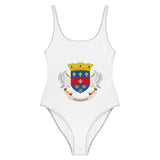 Maillot de bain 1 pièce drapeau saint-barthélemy - pixelforma