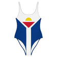 Maillot de bain 1 pièce drapeau de saint-martin - pixelforma