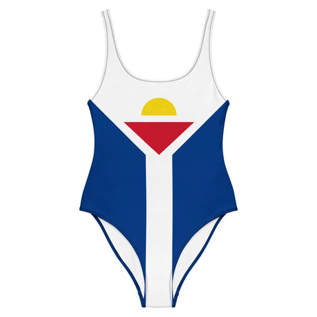 Maillot de bain 1 pièce drapeau de saint-martin - pixelforma