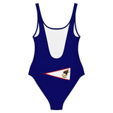 Maillot de bain 1 pièce drapeau samoa américaines - pixelforma
