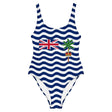 Maillot de bain 1 pièce drapeau territoire britannique de l’océan indien - pixelforma