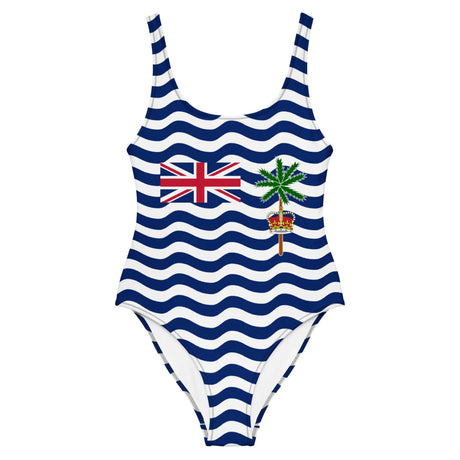 Maillot de bain 1 pièce drapeau territoire britannique de l’océan indien - pixelforma