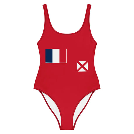 Maillot de bain 1 pièce drapeau wallis-et-futuna - pixelforma