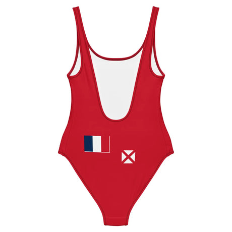 Maillot de bain 1 pièce drapeau wallis-et-futuna - pixelforma