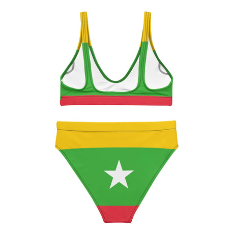 Maillot de bain drapeau birmanie - pixelforma