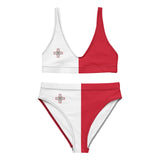Maillot de bain drapeau malte femme en polyester recyclé