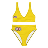 Maillot de bain drapeau niue en polyester recyclé femme
