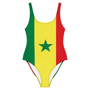 Maillot de bain drapeau sénégal coupe brésilienne femme