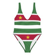 Maillot de bain drapeau suriname polyester recyclé femme