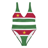Maillot de bain drapeau suriname polyester recyclé femme