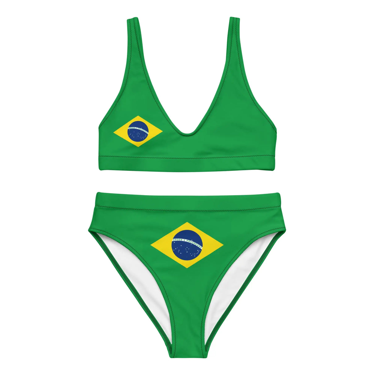 Maillot de bain femme brésil drapeau confort et uv
