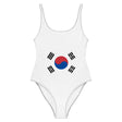 Maillot de bain femme corée du sud drapeau coupe brésilienne