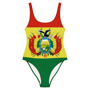 Maillot de bain femme drapeau bolivie coupe brésilienne