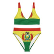Maillot de bain femme drapeau bolivie polyester recyclé