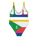 Maillot de bain femme drapeau comores polyester recyclé