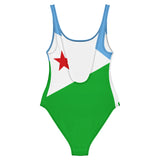 Maillot de bain femme drapeau djibouti coupe brésilienne
