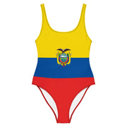 Maillot de bain femme drapeau équateur coupe brésilienne